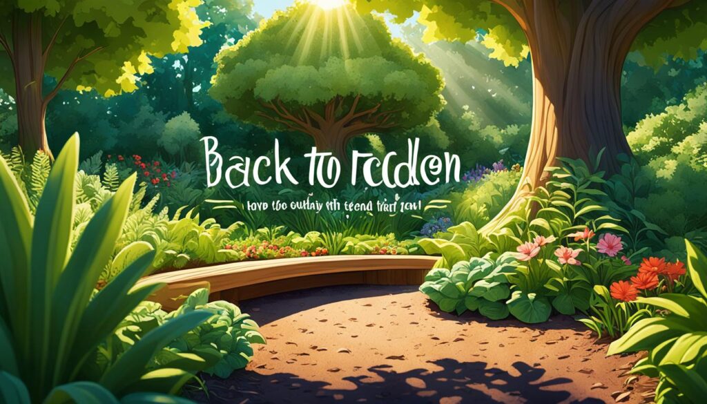 Back to Eden garden bed