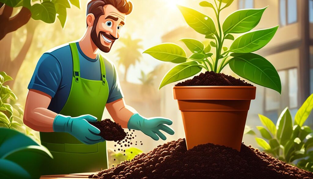 Using Composted Coffee Grounds for Houseplants