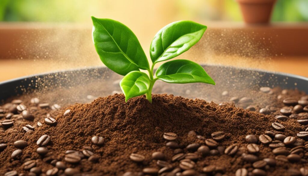 Using coffee grounds in potting mixes