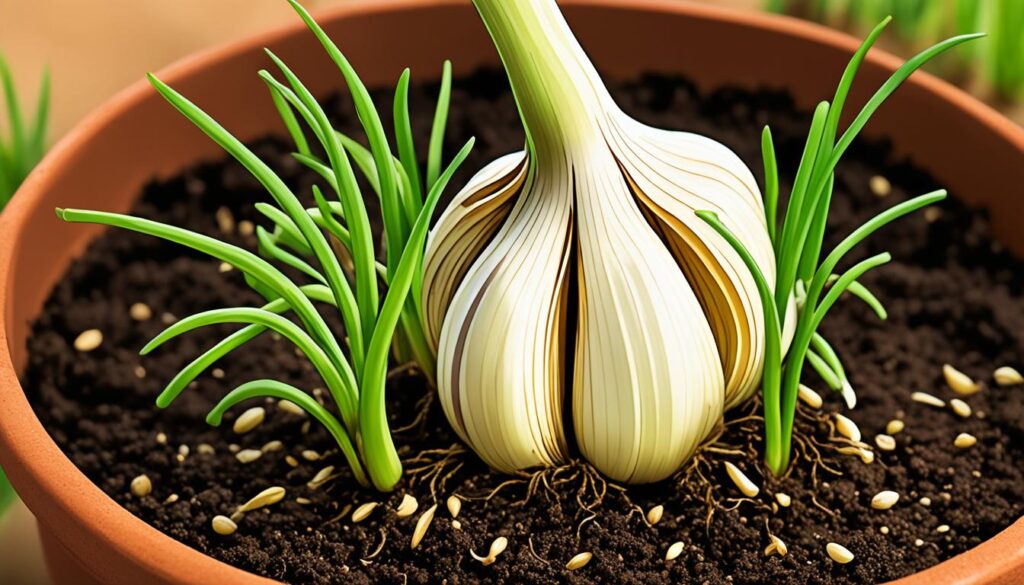 best soil for garlic in pots