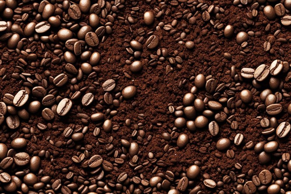 coffee grounds in soil