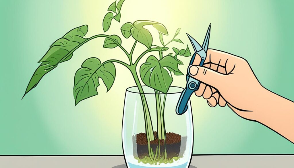 how to propagate philodendron in water