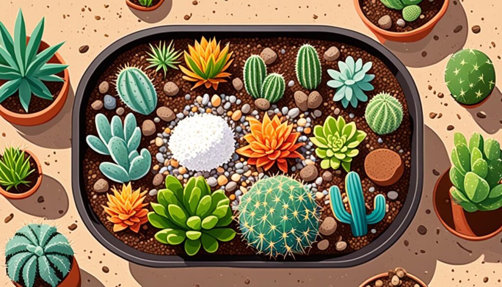 ingredients for cactus soil mix
