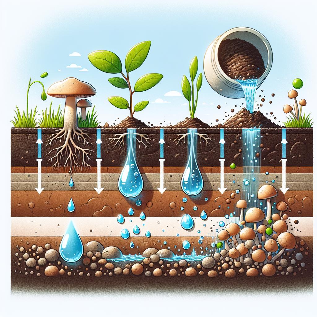 Improving Water Retention and Drainage: The Role of Mushroom Compost