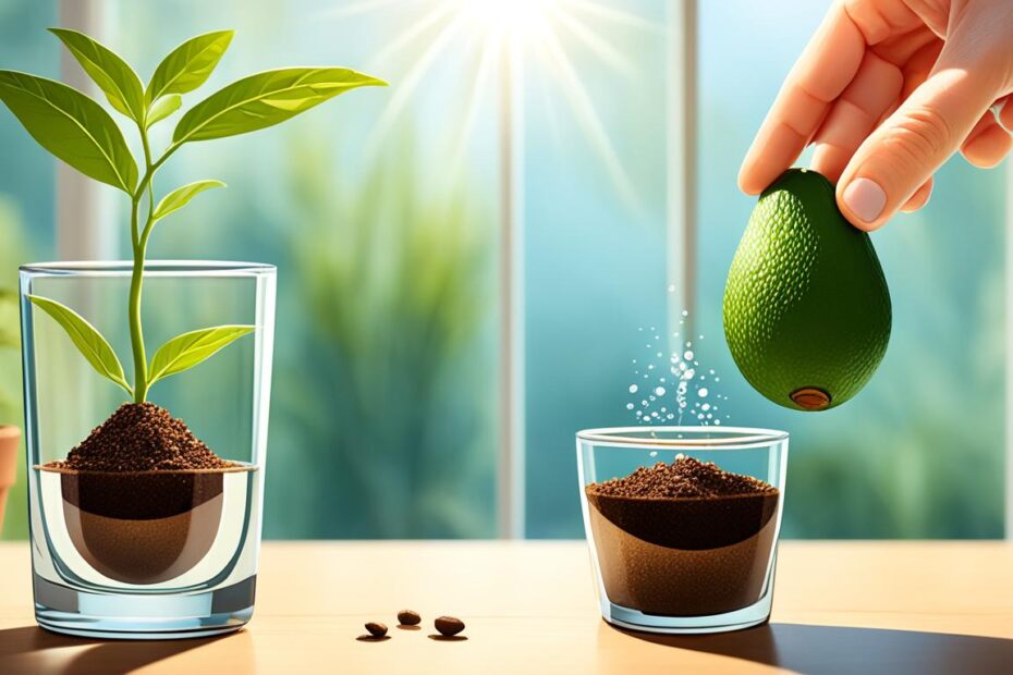 when to move avocado seed from water to soil